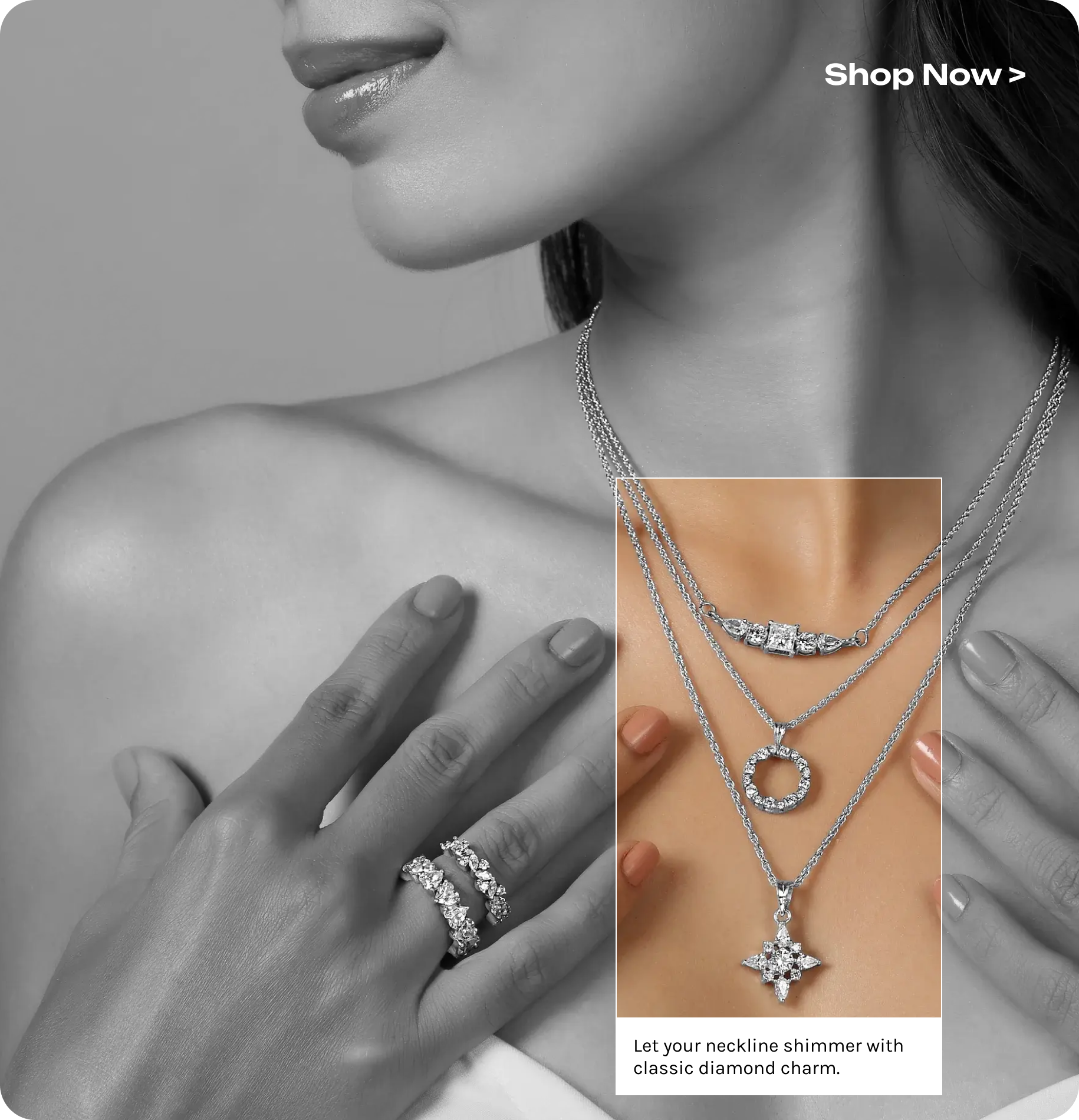 Model with jewelry