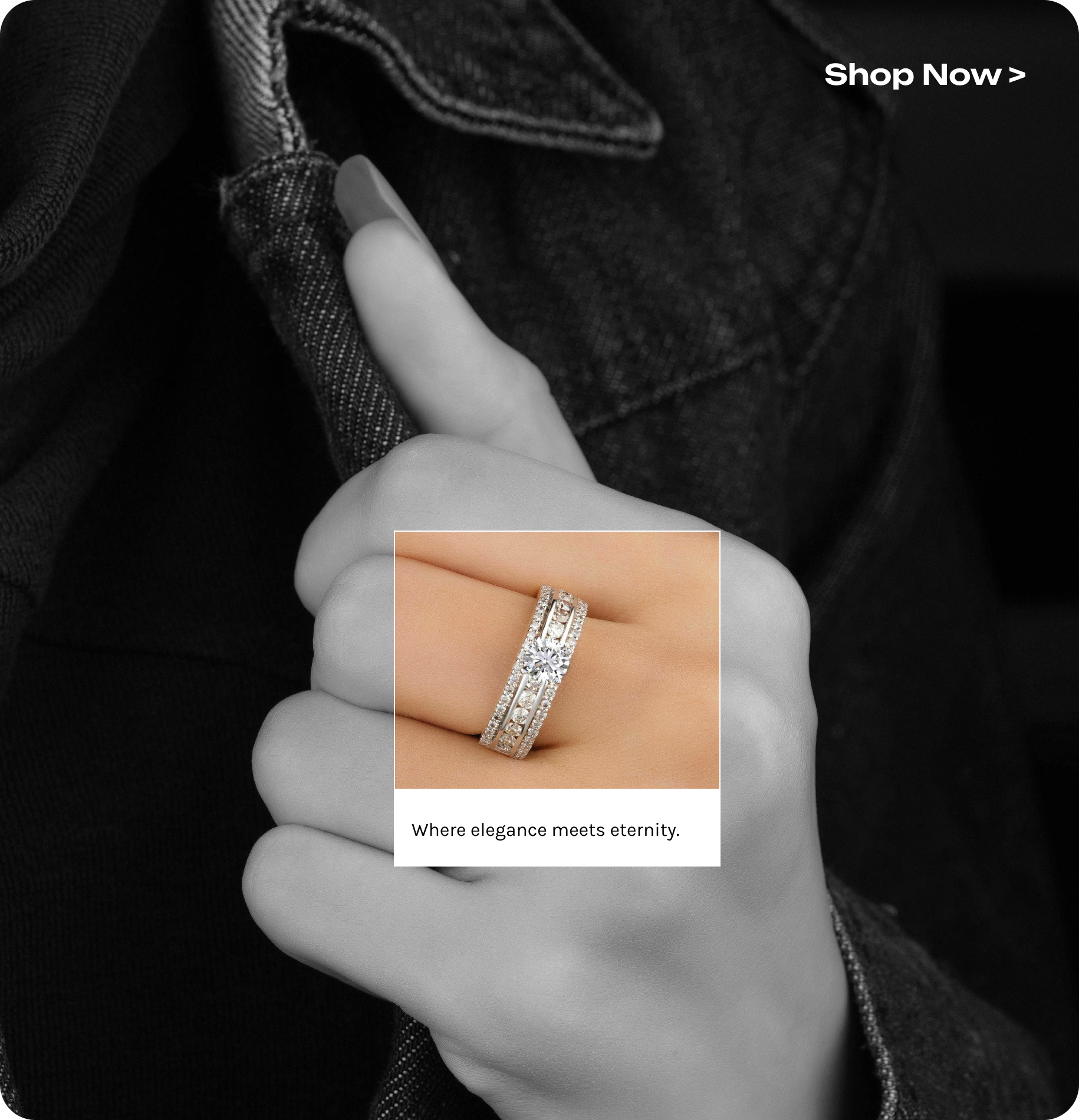 Model with jewelry
